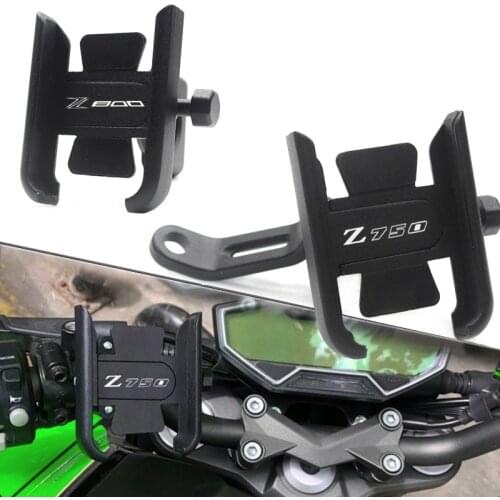 For KAWASAKI Z750 Z750R Z750S Z 750 750R 750S Motorcycle CNC Handlebar Rearview Mirror Mobile Phone Holder GPS stand bracket
