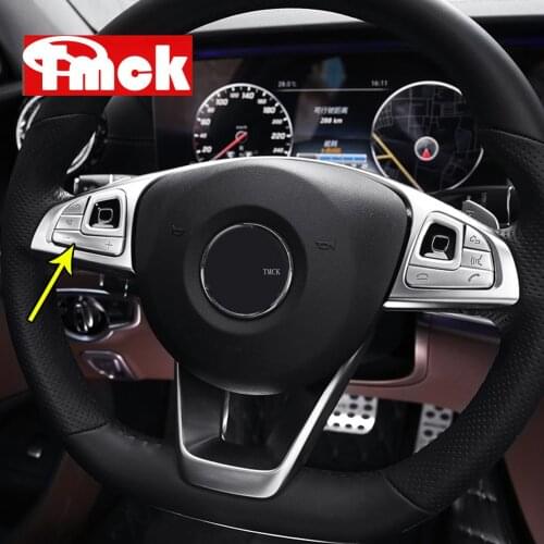For Mercedes Benz E Class W213 2016 2017 2018 2019 ABS Car Accessories Steering Wheel Button Decorative Patch Trim Cover Sticker