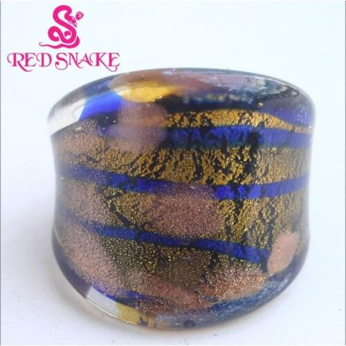 RED SNAKE Brand Fashion Ring Handmade Murano Glass Multifarious Rings RSMG0000#276