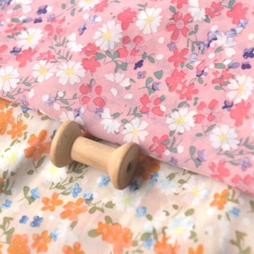 Printed Summer Dress Chiffon Fabric by meter Sewing upholstery Polyester Fabric for DIY Dress Skirt material Fabric