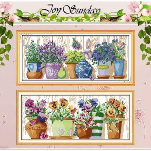Pottings on the Windowsill Counted Cross Stitch 11CT 14CT Cross Stitch Sets Chinese Cross-stitch Kits Embroidery Needlework