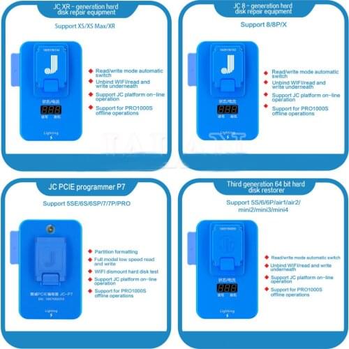 JC NAND Generation Hard Disk Repair Equipment Flash Memory IC Programmer Pro1000S For IPad IPhone Chip Read Write Adapter