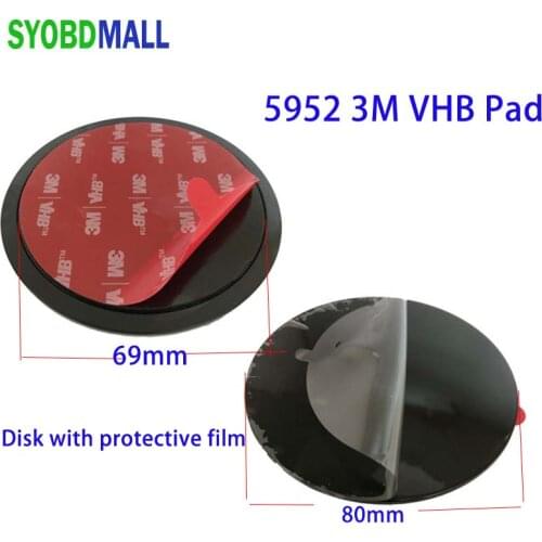 10PCS 80mm 3M VHB Adhesive Disk for Phone Mount Car Wireless Charger Mobile Phone Holder Pad for Suction Cup Holder for GPS/DVR