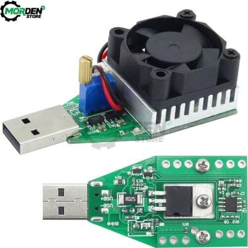 DC 3.7-13V 15W Discharge Capacity Battery Tester USB Industrial Electronic Test Load Resistor with Fan Adjustable Current Module