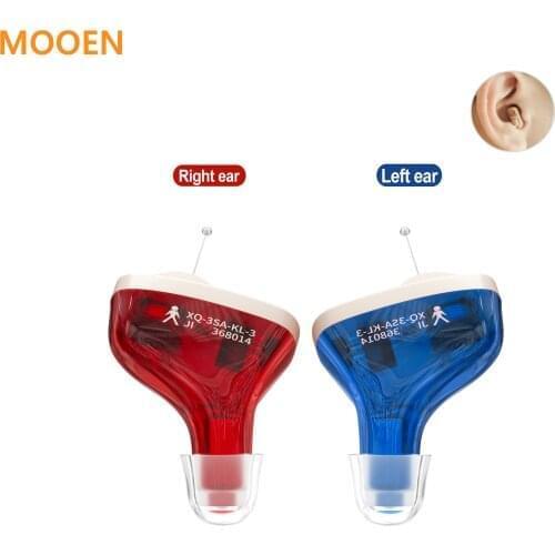 CIC Hearing Aids Audifonos for Deafness/Elderly Adjustable Digit Wireless Mini Size Invisible Hearing Aid Ear Sound Amplifier