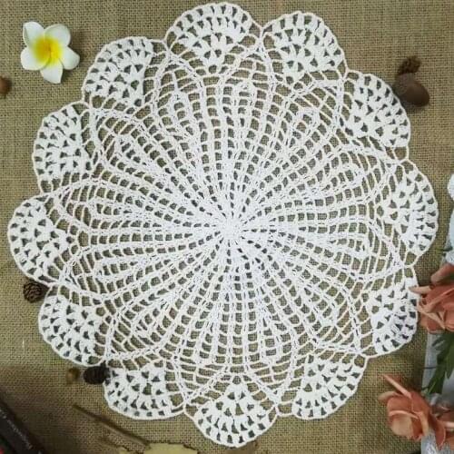 Modern Cotton Crochet Bed Table Runner Cloth Cover Dining Lace Tea Coffee Tablecloth Mat Christmas Party Wedding Decor