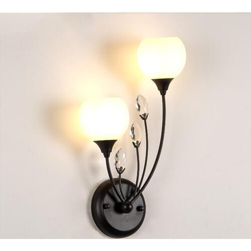 Modern G9 Vintage Crystal Led Wall Lamp Fixtures for Staircase Bedroom Bathroom Home Lighting