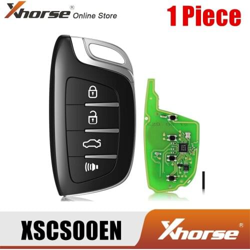 Xhorse XSCS00EN Smart Remote Key 4 Buttons Colorful Crystal Style Proximity 1 Piece