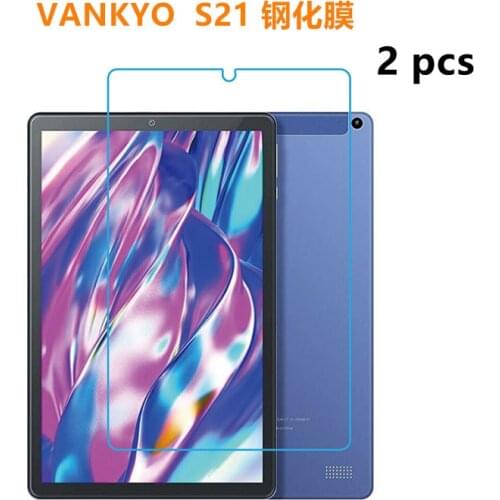 2Pcs Tablet Tempered Glass Screen Protector Cover for VANKYO S7 S8 S20 S21 S30 Z4 Z10 P31 Full Coverage Protective Film