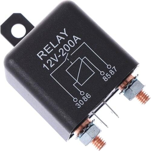 12V 200 Amp Heavy Duty Split Charge/Winch Relay For Car Van Boat 4 Pin Car Automotive Relay High Current Load Duty Starter