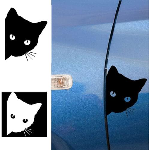 12x15cm Animal Face Reflective Car Stickers Car Motorcycle Cartoon Animal Stickers Pet Decal Decor
