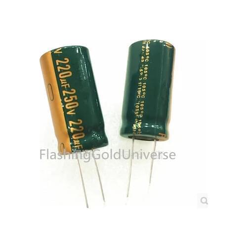 250V 220UF 220UF 250V Electrolytic Capacitor volume 18X30 18X35 best quality New origina
