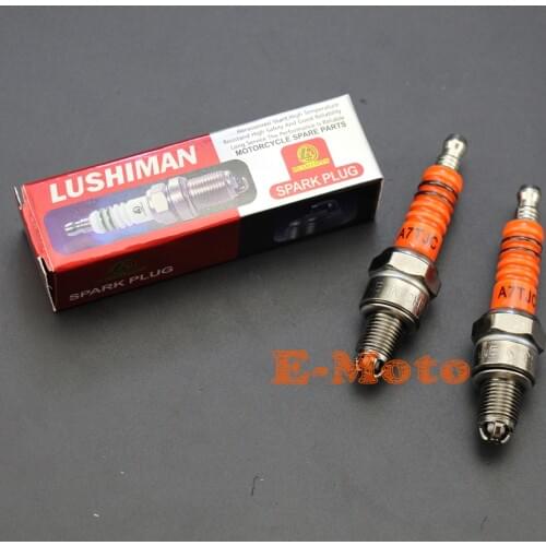 2x Spark Plug A7TC A7TJC 3 Electrode For GY6 50cc-125cc Moped Scooter ATV Quads NEW E-Moto