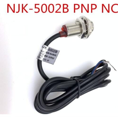 5PCS NJK-5002C NJK-5002D NJK-5002A NJK-5002B M12 Hall Switch Sensor NPN /PNP NO/NC 3-Wire 6-36VDC With Magnet