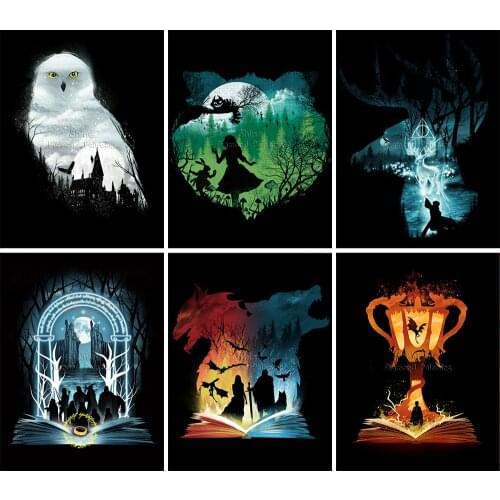 5D DIY Diamond Painting Cartoon Owl Animal Mage Landscape Mosaic Set Full Square Round Cross Stitch Embroidery Home Decor Gift