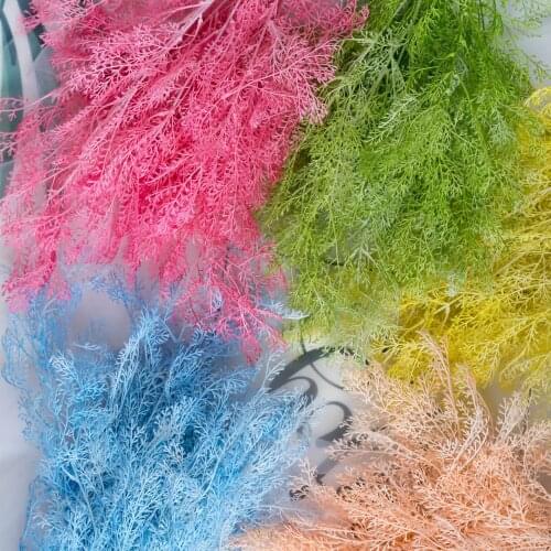 6 forks 96cm Smoky Grass Artificial Flower Branch for Home Garden Decoration Flower Arrangement Accessories