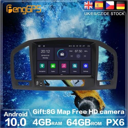 Android 10 64G PX6 For Opel Insignia 1 2008 - 2013 DSP GPS Navigation Auto Radio Stereo Car DVD Multimedia Player HeadUnit 2DIN