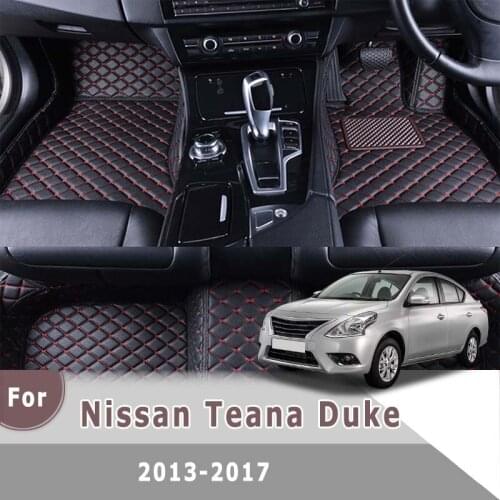 RHD Carpets Car Floor Mats For Nissan Teana Duke 2017 2016 2015 2014 2013 Styling Auto Interior Floorliners Decoration Decor