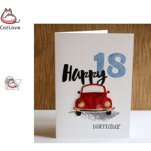 Catlove Classic Car Automobile Metal Cutting Dies Scrapbooking Stencil Die Cuts Card Making DIY Craft Embossing New Die For 2020