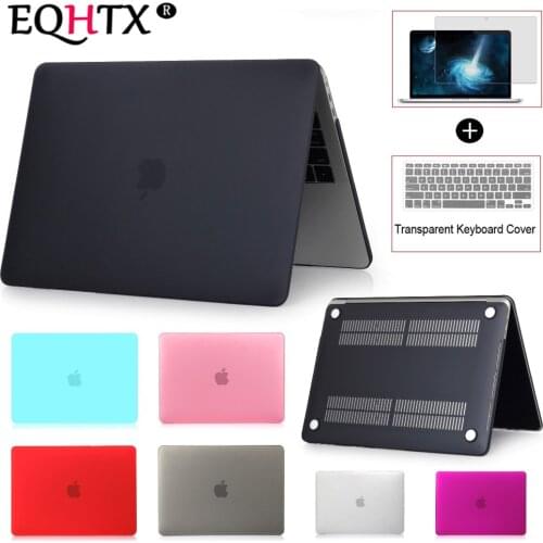 EQHTX-Laptop Case For Apple MacBook Air 13 Pro Retina 11 12 13 15 for MacBook 2016`2017`2018 New Air Pro 13 15" with touch bar