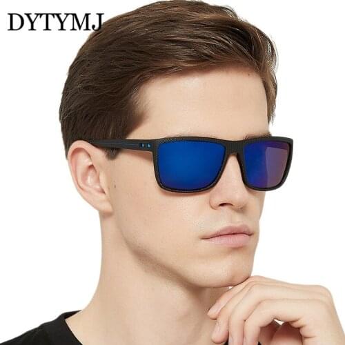 DYTYMJ Square Polarized Sunglasses Men Luxury Designer Sun Glasses for Men Retro Sunglasses Men Mirror Vintage Oculos De Sol