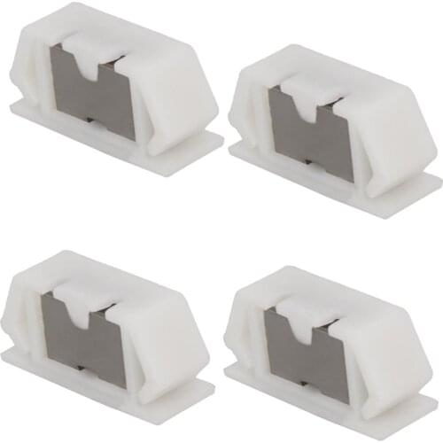 MroMax New Cabinet Magnetic Door Stopper Plastic 25x12x9mm/74x20x13mm Screw Hole Diameter 4mm Household Hardware 1/2/4/5/6/10pcs