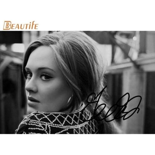 Custom Adele Poster Home Decoration Fashion Silk Fabric Wall Poster Custom Poster high quality Q003