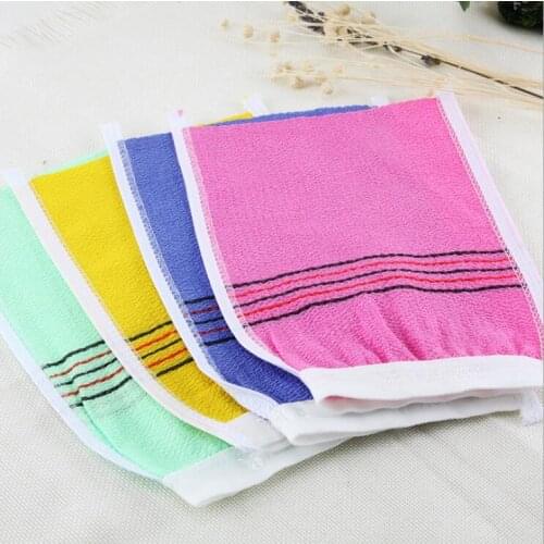 Korean italy towel Exfoliating Bath Washcloth Body Scrub Shower Towel Portable For Adults Coarse Grain Towel