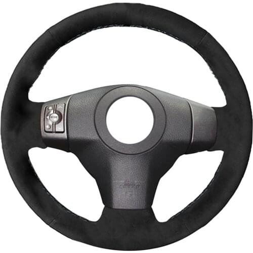 Alcantara Leather DIY Car Steering Wheel Cover for Toyota Yaris Vios RAV4 2006-2009 Scion XB 2008 Car Accessories