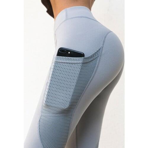 Lulu Yoga Clothes Spring and Summer Pocket Yoga Pants High Waist Hip New Fitness Pants Womens Quick-drying Running