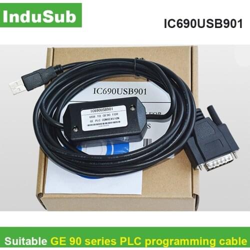 IC690USB901 Programming Cable GE90-30 GE90-70 Series PLC USB And RS232 Port Version