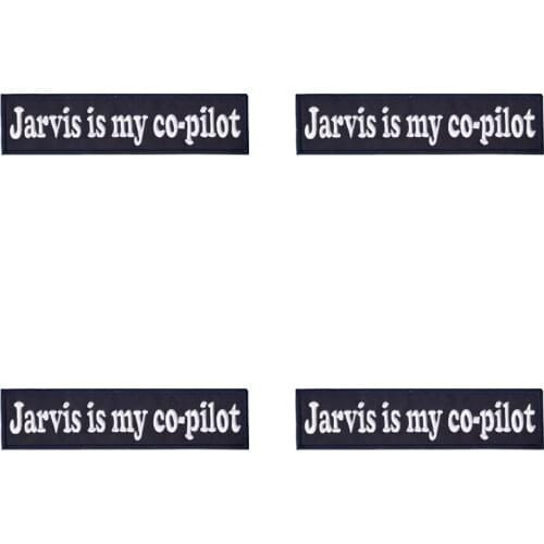 Simple fashion arrival Lines from movie - Jarvis Is My Co-Pilot,embroidered iron on patch DIY clothing and sewing supplies