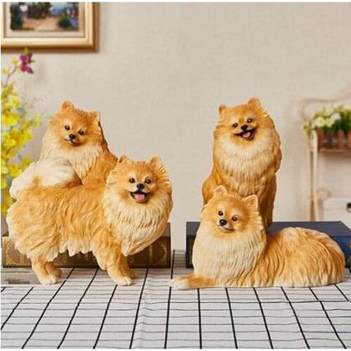 Nordic animal dog statue crafts, home office restaurant bar decoration crafts, mascots, resin sculpture decoration gifts