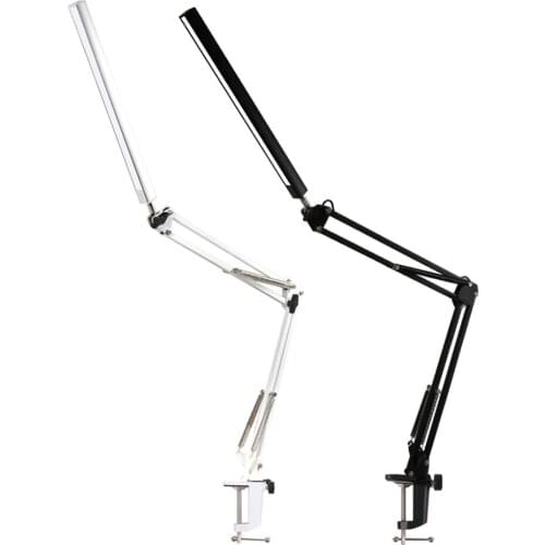 LED Folding Long Arm Eye Protection Reading Study Desk Lamp USB Office Table Light Universal Desktop Long Arm Clamp Lamp