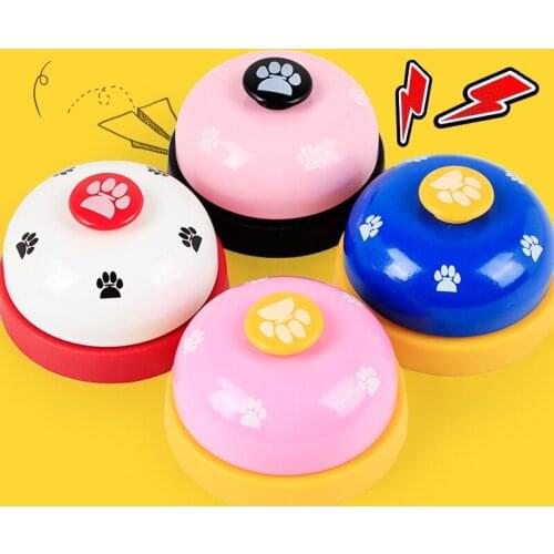 Pet Dog Training Cat Dinner Bell Dog Toys Bell Call Training Accessories Puppy Feeding Ring Trolling Dog Treats Supplies for Pet