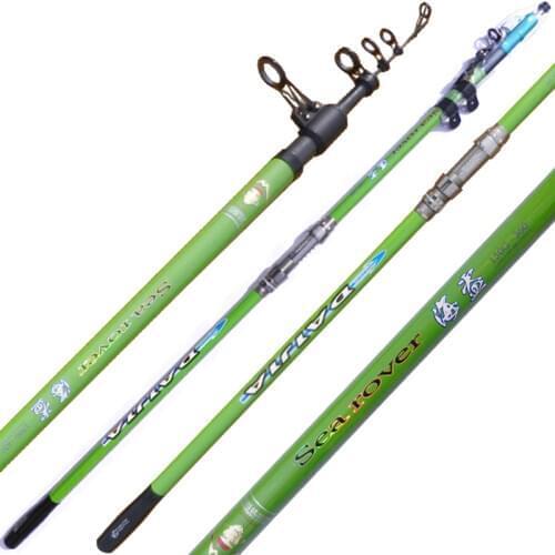 6H Surf Casting Rod 3.6m 3.9m 4.2m 4.5m 5.4m Telescopic Surf Rod Canna Fishing Equipment Canas De Pescar Fishing Tackle Rods