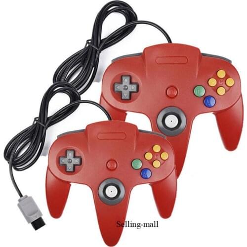 High Quality Gamer Accessories N64 Controller Joystick Gamepad Wired Suitable For Nintendo 64 Console Games Work For N-Switch