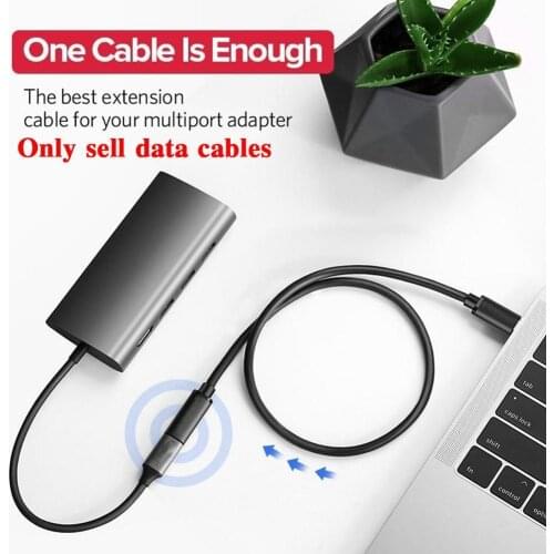 Hight quality Type C USB 3.1 Male to USB-C Female Extension Cable 0.3M/0.5M/1M Data Cord Extender N3J7