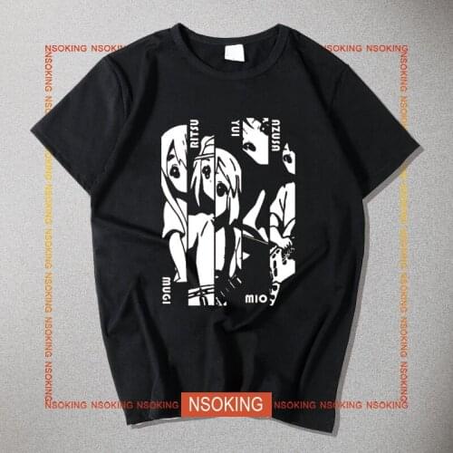 Japan Anime Cos K-on! t-shirt Akiyama Mio cosplay Short Sleeve Cotton Casual TShirt Tee T Shirt Top