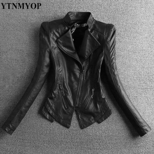 YTNMYOP Women's Leather Jackets