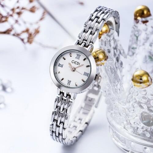 Ladies Elegant Wrist Watches Women Bracelet Rhinestones Analog Quartz Watch Roman numerals Womens Crystal Small Dial Watch Reloj