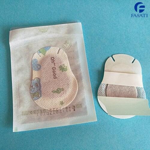 1box 50pcs 5.5*7.5cm Self-adhesive disposable non-woven extinguishing single eye patch for children after operation