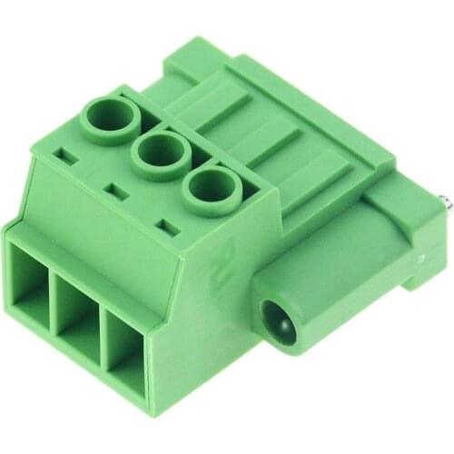 2019 New High Current Pluggable PCB Terminal Block KF2EDGSKRM-7.62 2P 3P 5P 6P 8P 9P 10P Fixed Hole Head Connector