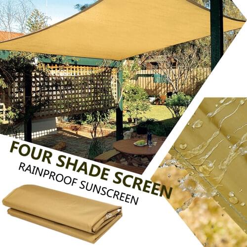 1PC Sun Shade Screen Square Waterproof Camp Travel Shade Canopy Gazebo Portable 3-4 People 190T Polyester Outdoors Camping Cloth