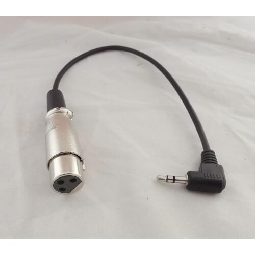 1pcs XLR 3 Pin Female To Right Angle 3.5mm 1/8" TRS Stereo Microphone Cable 1Ft 30cm