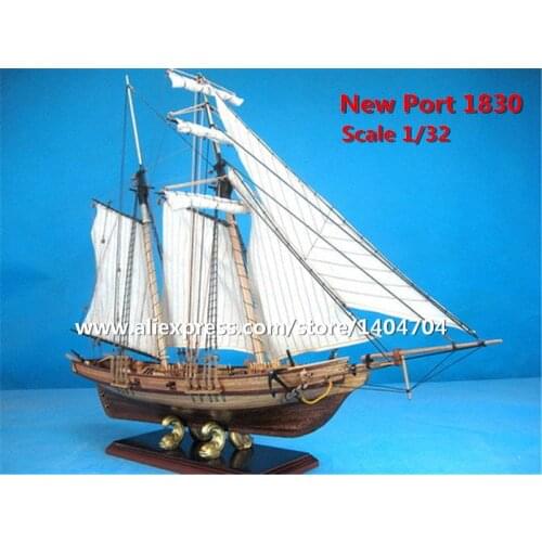 1830 US Classic Baltiomore Schooner wooden model scale 1/32 New Port sail boat wooden Model kits