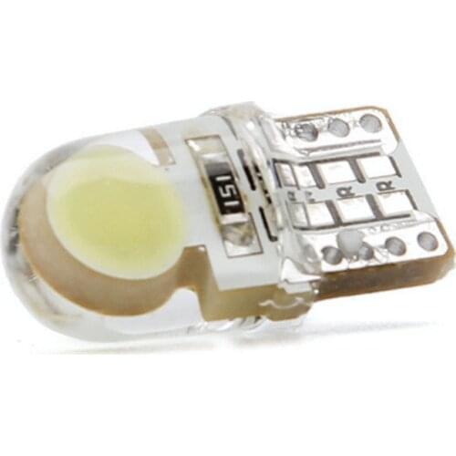 2PCS/Lot Silicone T10 LED Light Bulb SMD LED Car Lights Bulb Super Bright Interior Lights License Plate Dome Map Door Light