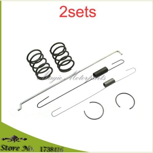 2x Throttle Governor Link Rod Return Valve Springs Piston Clips Set For Honda GX160 GX200 5.5hp 6.50hp Engines 168F gasoline