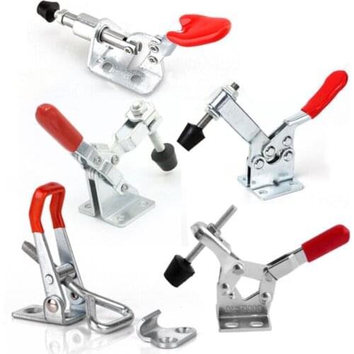 4 Types Toggle Clamp GH201/GH-13009 Quick Release Push Pull Action Vertical/Horizontal Type Clamps Hand Tool for Woodworking