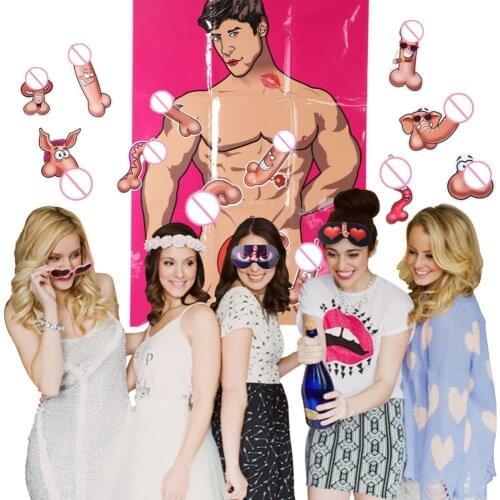 Accessories Night single Party game props Bachelorette Bridal posters Drinking Game Funn appeal props Hen To Be Hen Party